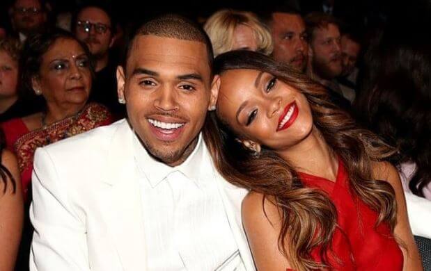Royalty Brown's father, Chris Brown with his then-girlfriend Rihanna.
